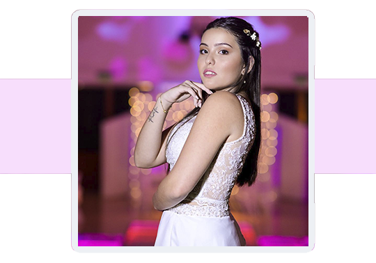 Modelo en fiesta de 15 años